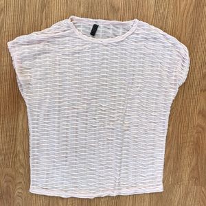 Sheer Pink Textured Shirt